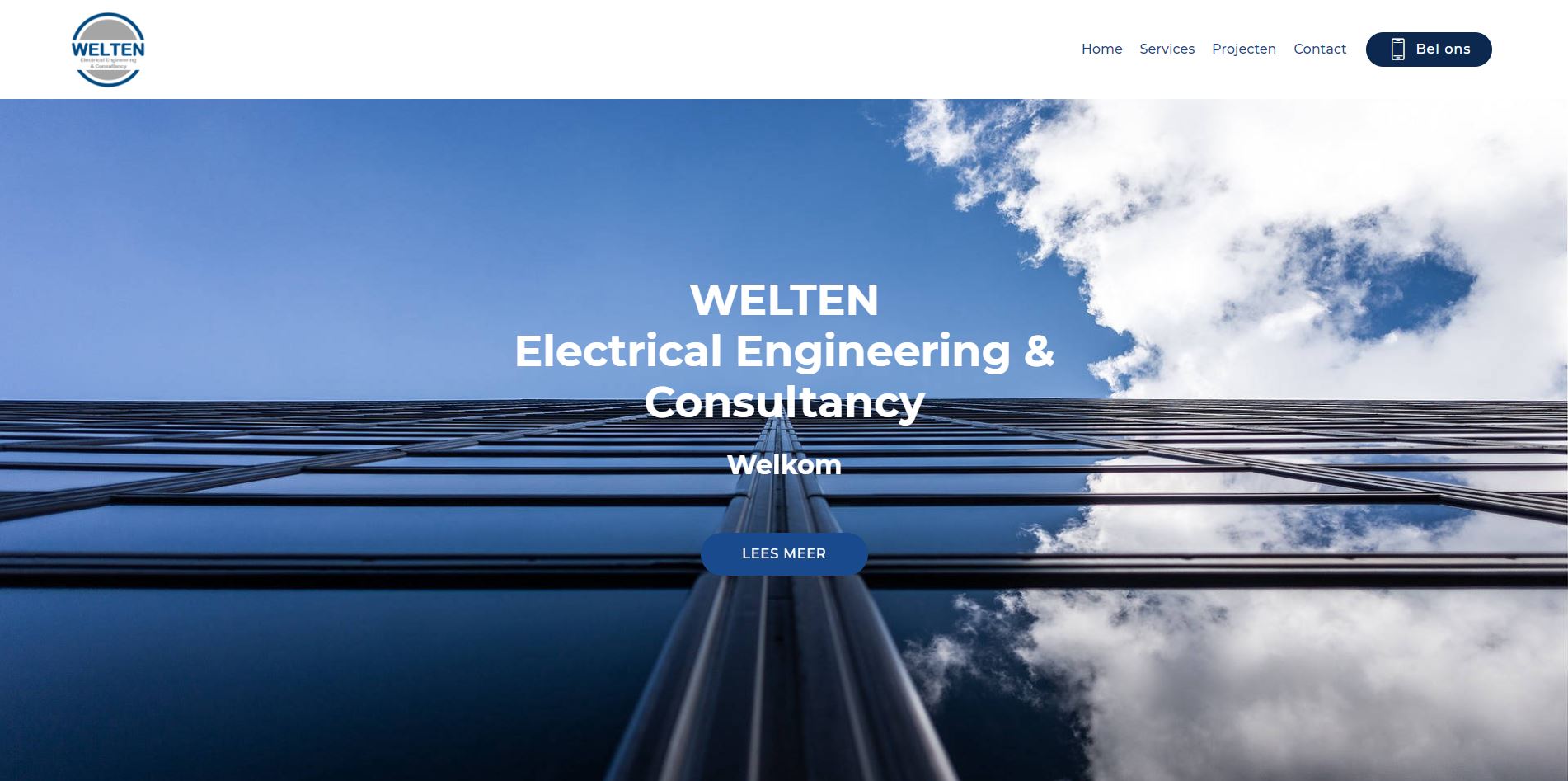 Website Welten Electro Engineering en Consultancy